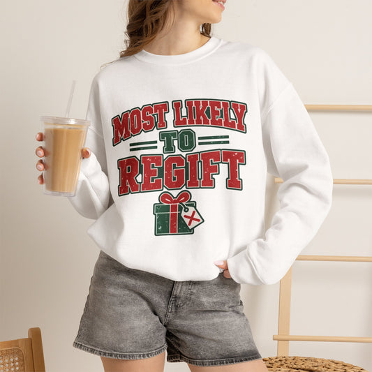 Most Likely To Regift Christmas Sweatshirt