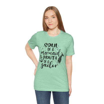 Mermaid Soul Tee — "Soul of a Mermaid, Mouth of a Sailor" Graphic T-Shirt