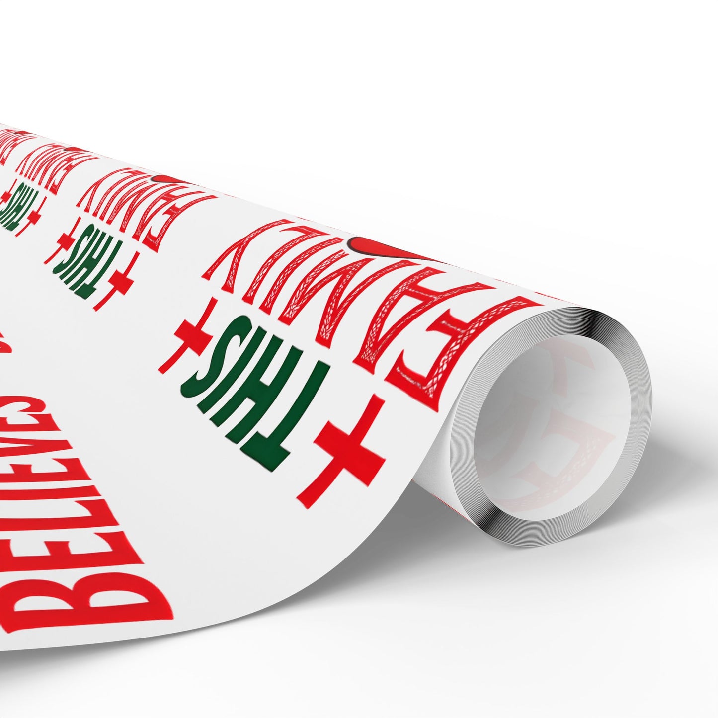 Christmas Wrapping Paper Roll This Family Believes Santa Claus Holiday Gift Wrap