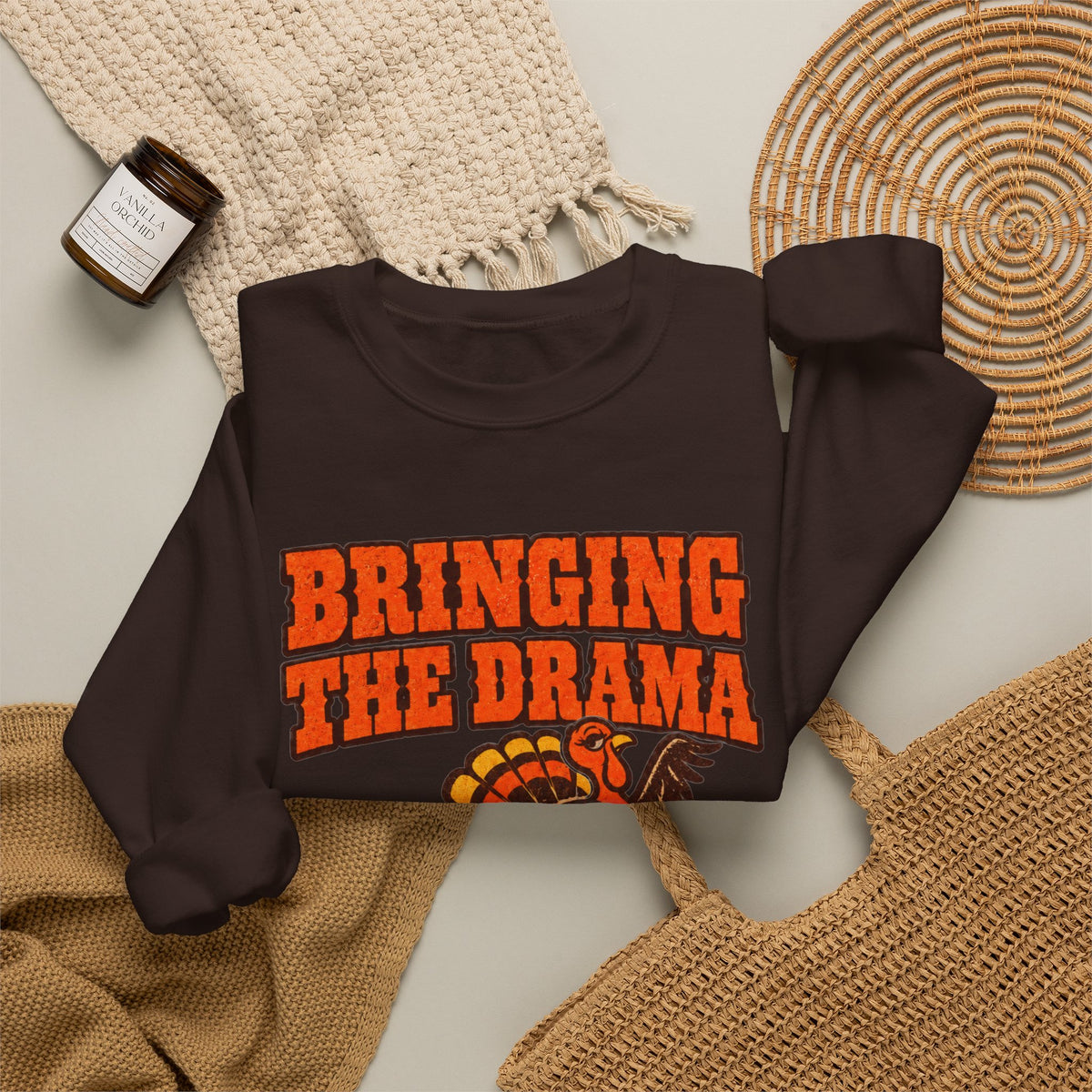 Bringing the Drama & the Queso Thanksgiving Sweatshirt
