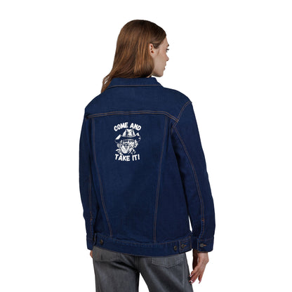 COME and Take IT Denim Jacket - Black or Denim