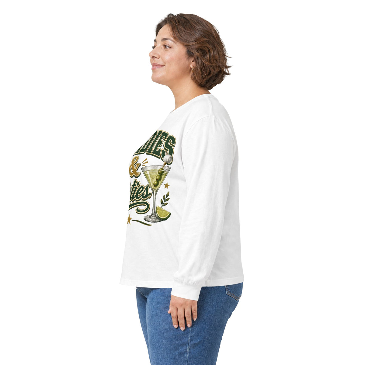 Birdies & Dirties Long Sleeve T-Shirt Golf Cocktail Marini's