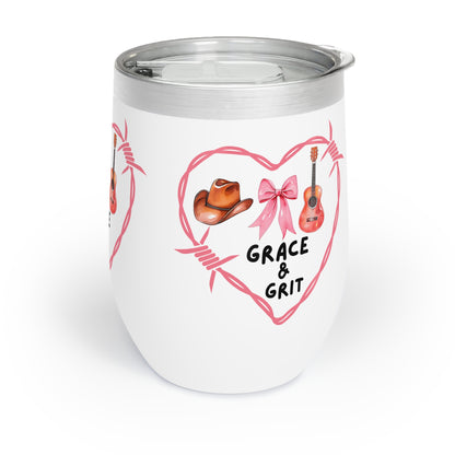 Grace & Grit Wine Tumbler - Perfect for Country Music Lovers