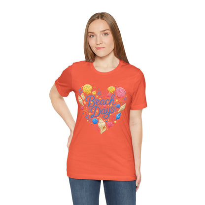 Beach Days heart seashells T-Shirt