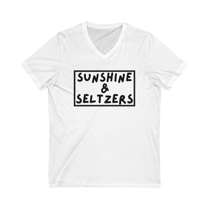 Sunshine & Seltzers V-Neck T-Shirt