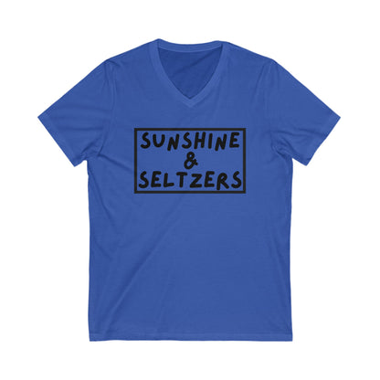 Sunshine & Seltzers V-Neck T-Shirt