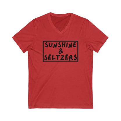 Sunshine & Seltzers V-Neck T-Shirt