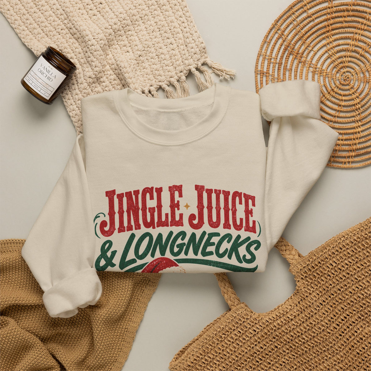 Jingle Juice & Longnecks Christmas Sweatshirt
