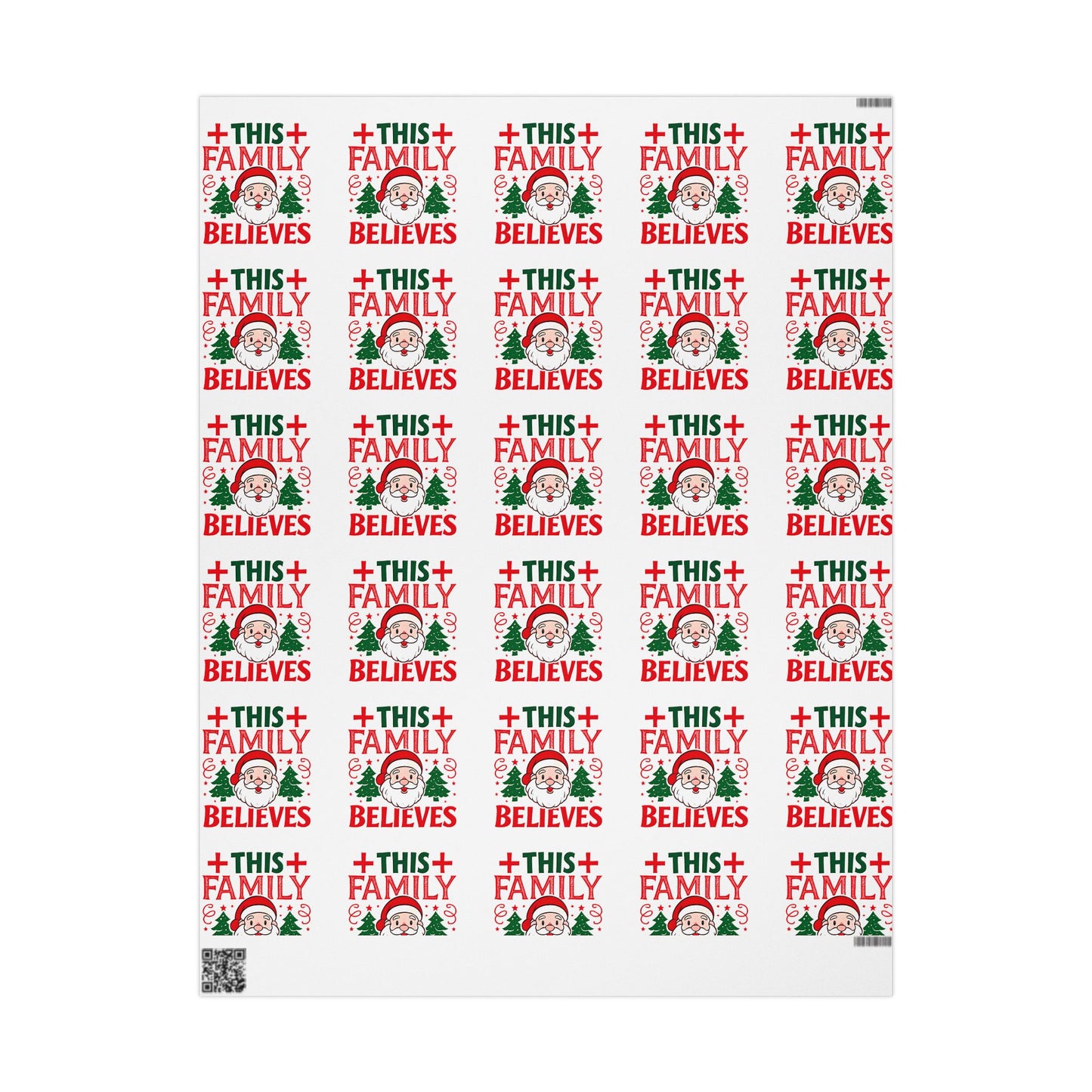 Christmas Wrapping Paper Roll This Family Believes Santa Claus Holiday Gift Wrap