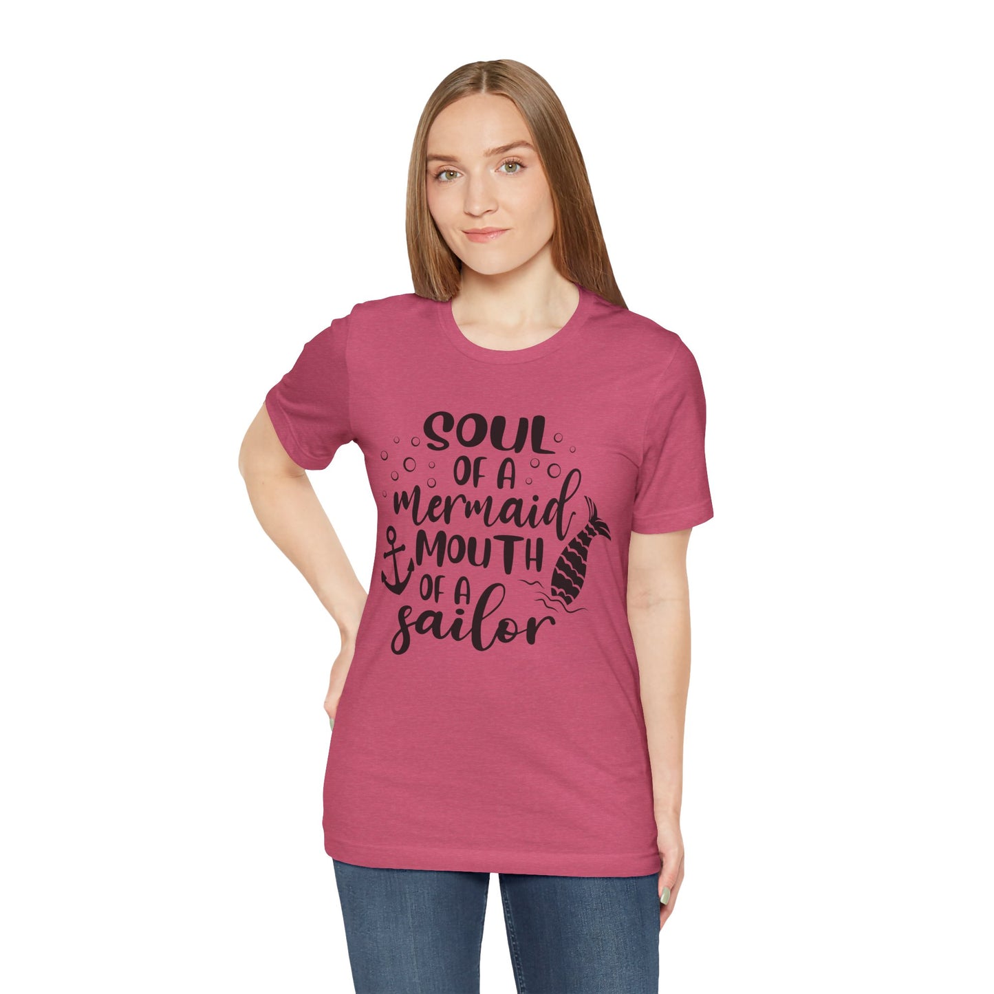 Mermaid Soul Tee — "Soul of a Mermaid, Mouth of a Sailor" Graphic T-Shirt