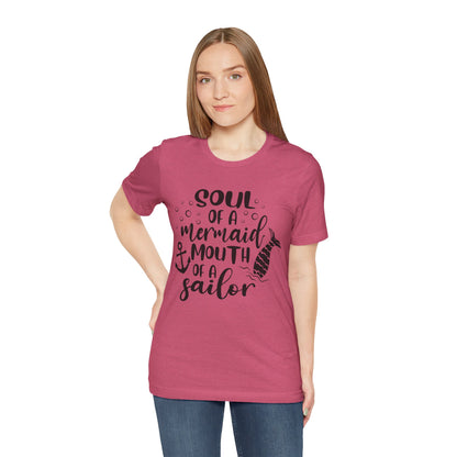 Mermaid Soul Tee — "Soul of a Mermaid, Mouth of a Sailor" Graphic T-Shirt
