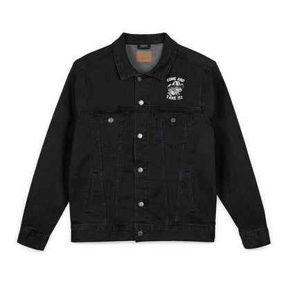 COME and Take IT Denim Jacket - Black or Denim