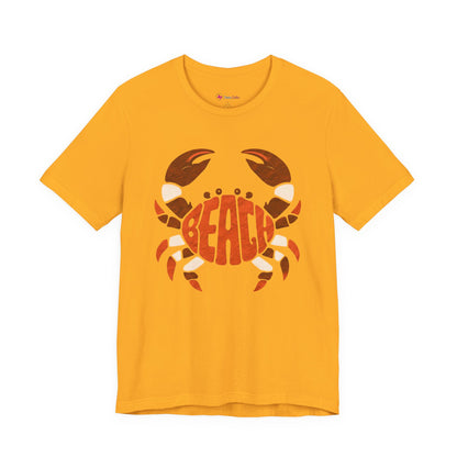 Beach Crab Graphic Tee — Retro Coastal Summer T-Shirt
