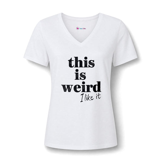 this is weird I like it V-Neck T-Shirt