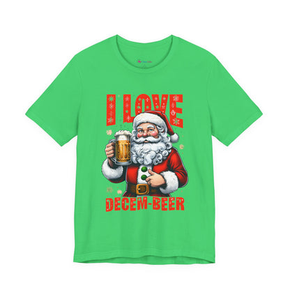 Funny Santa I LOVE DECEM-BEER T-Shirt