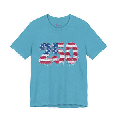 4th of July Frayed Patch Graphic Tee — Patriotic Independence Day T-Shirt