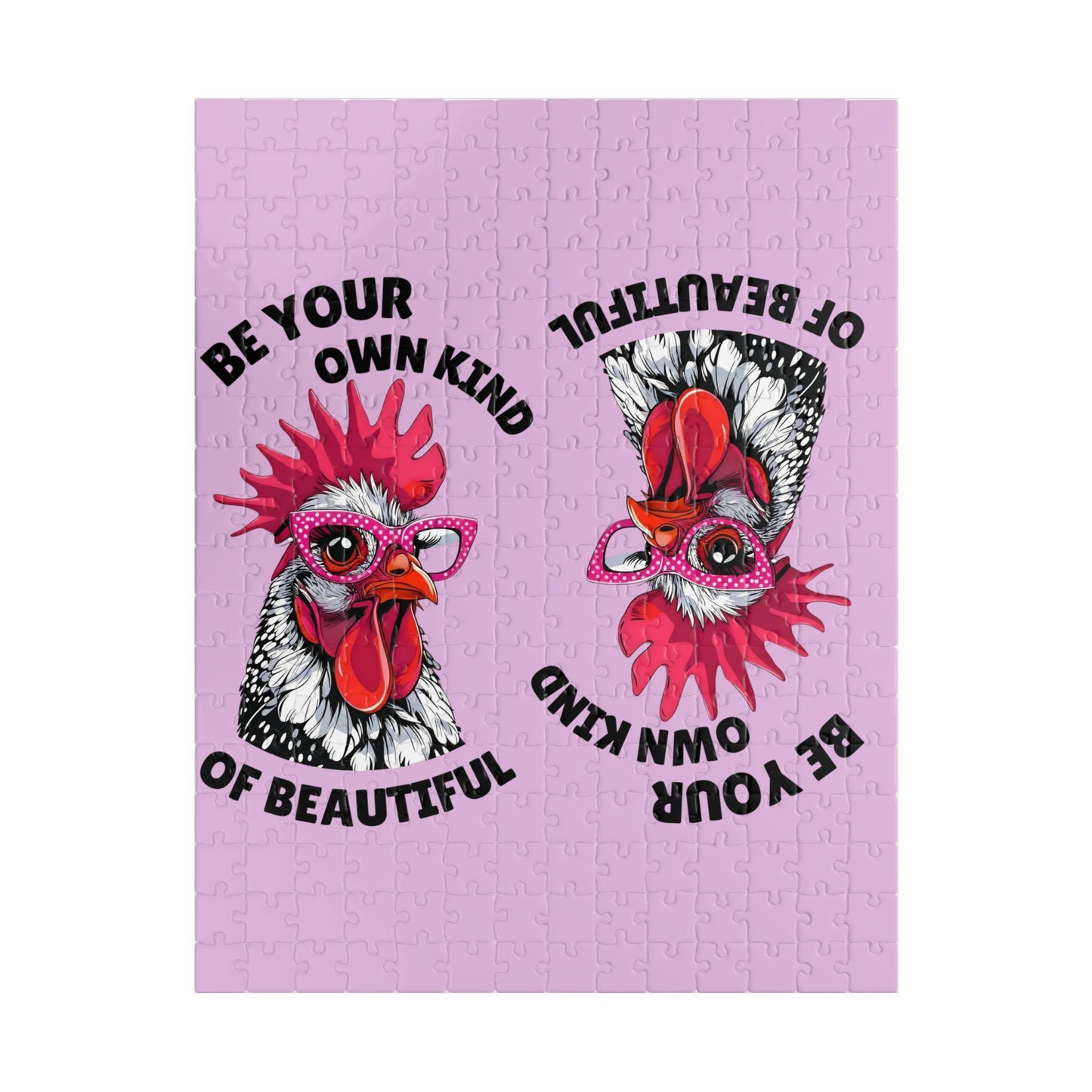 Be Your Own Kind of Beautiful Chicken Puzzle | Assorted Size Jigsaw Puzzles