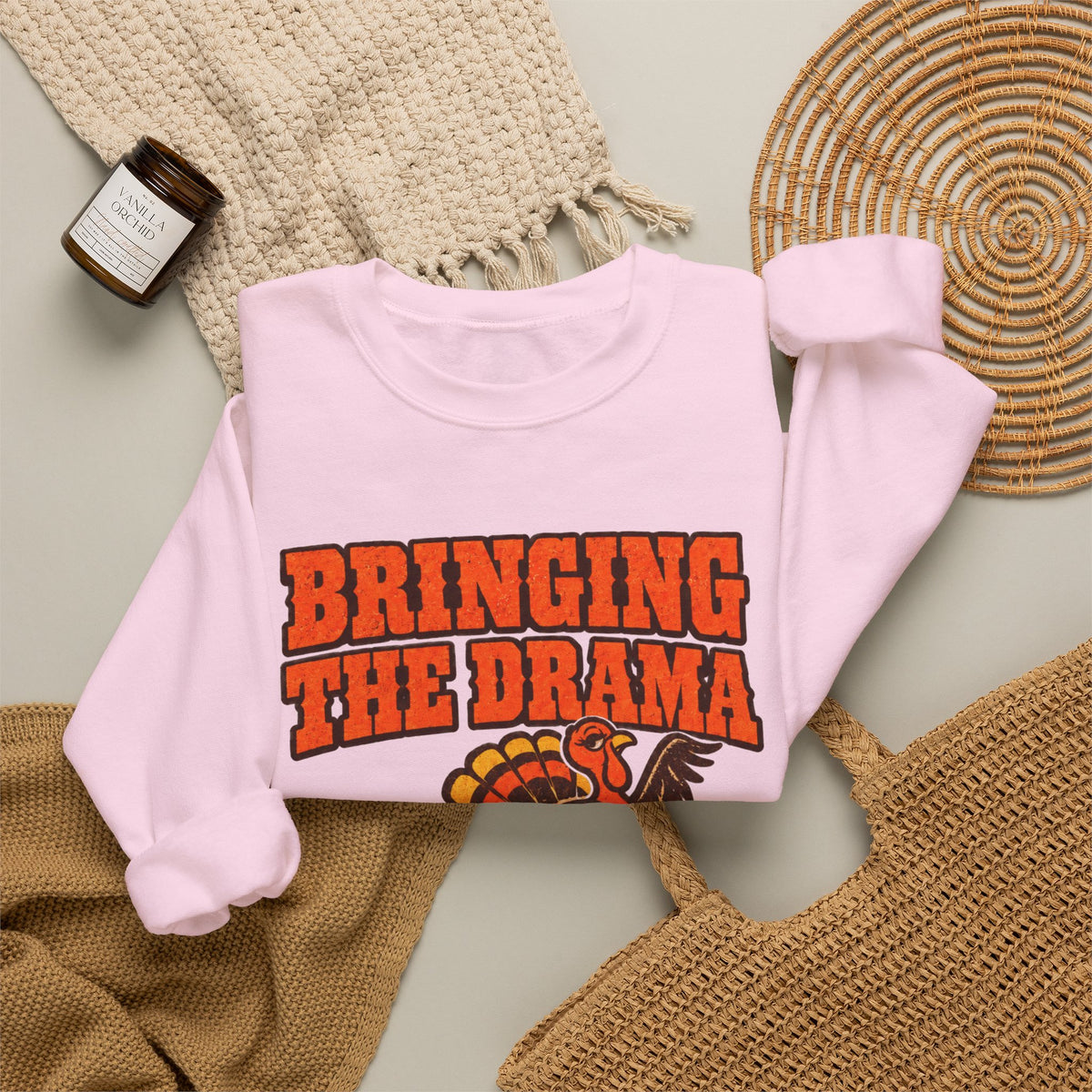 Bringing the Drama & the Queso Thanksgiving Sweatshirt