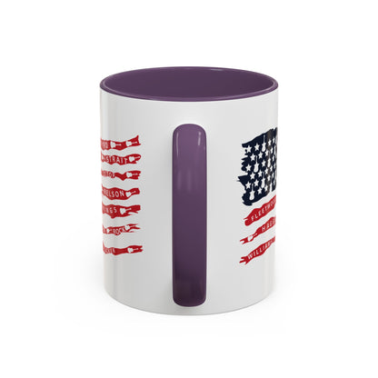 OG Southern Rock Bands & Country Greats USA Flag  Mug  11 or 15oz Coffee Cup