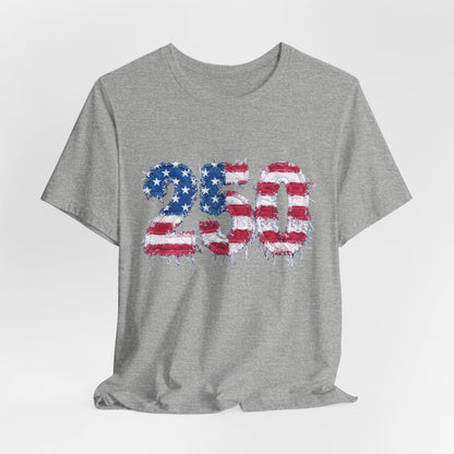 4th of July Frayed Patch Graphic Tee — Patriotic Independence Day T-Shirt