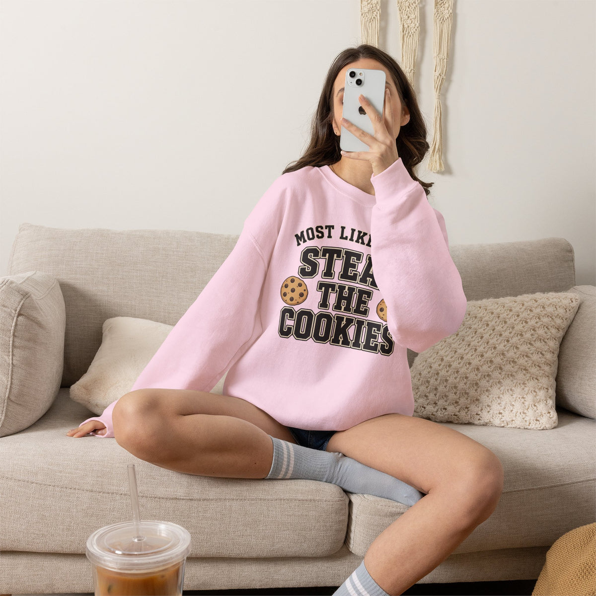Most Likely To Steal The Cookies Sweatshirt - Christmas Crewneck