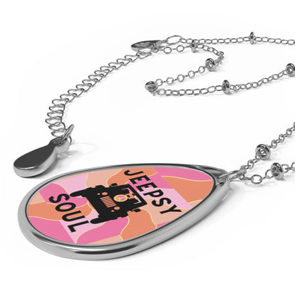 Jeepsy Soul Oval Necklace - Adventure Inspired Jewelry