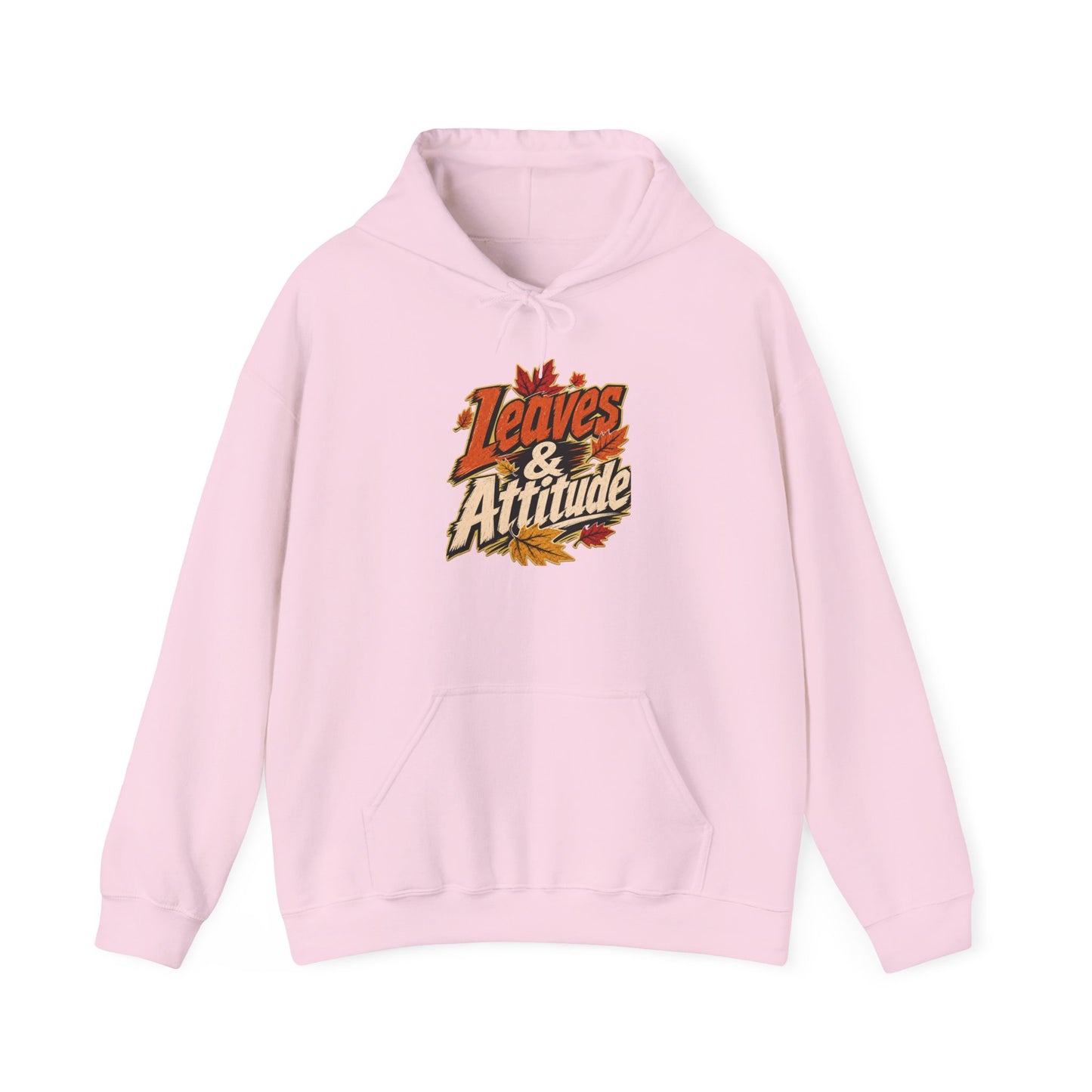 Leaves & Attitude Hoodie — Fall Graphic Pullover