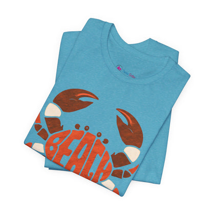 Beach Crab Graphic Tee — Retro Coastal Summer T-Shirt