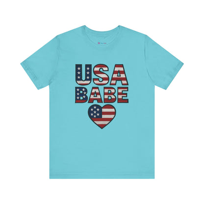 USA BABE HEART T-SHIRT