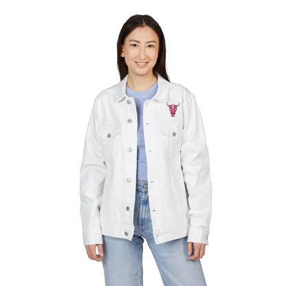 Western Bling Skull Denim Jacket - White, Black or Denim LOVE