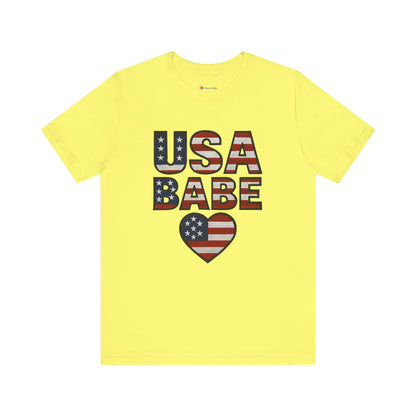 USA BABE HEART T-SHIRT