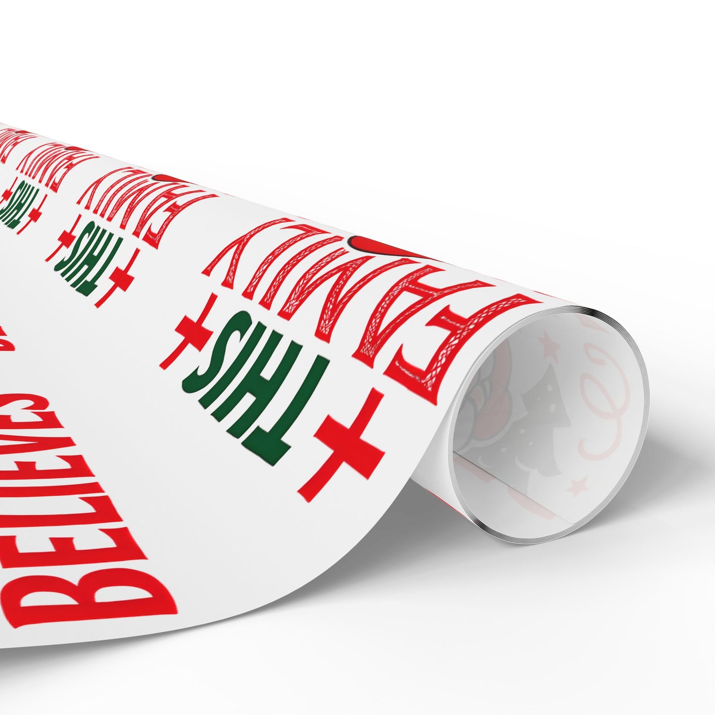 Christmas Wrapping Paper Roll This Family Believes Santa Claus Holiday Gift Wrap
