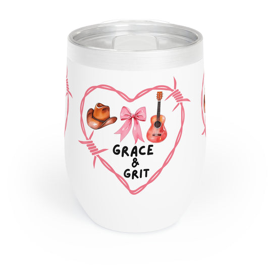 Grace & Grit Wine Tumbler - Perfect for Country Music Lovers