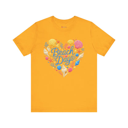 Beach Days heart seashells T-Shirt
