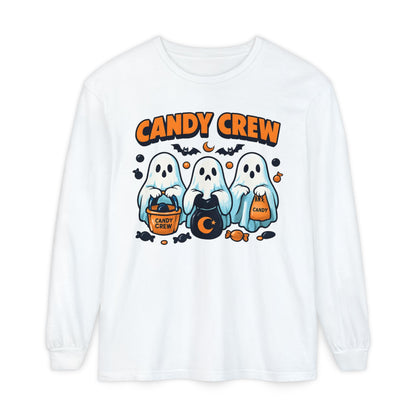 Halloween Ghosts Candy Crew Long Sleeve T-Shirt