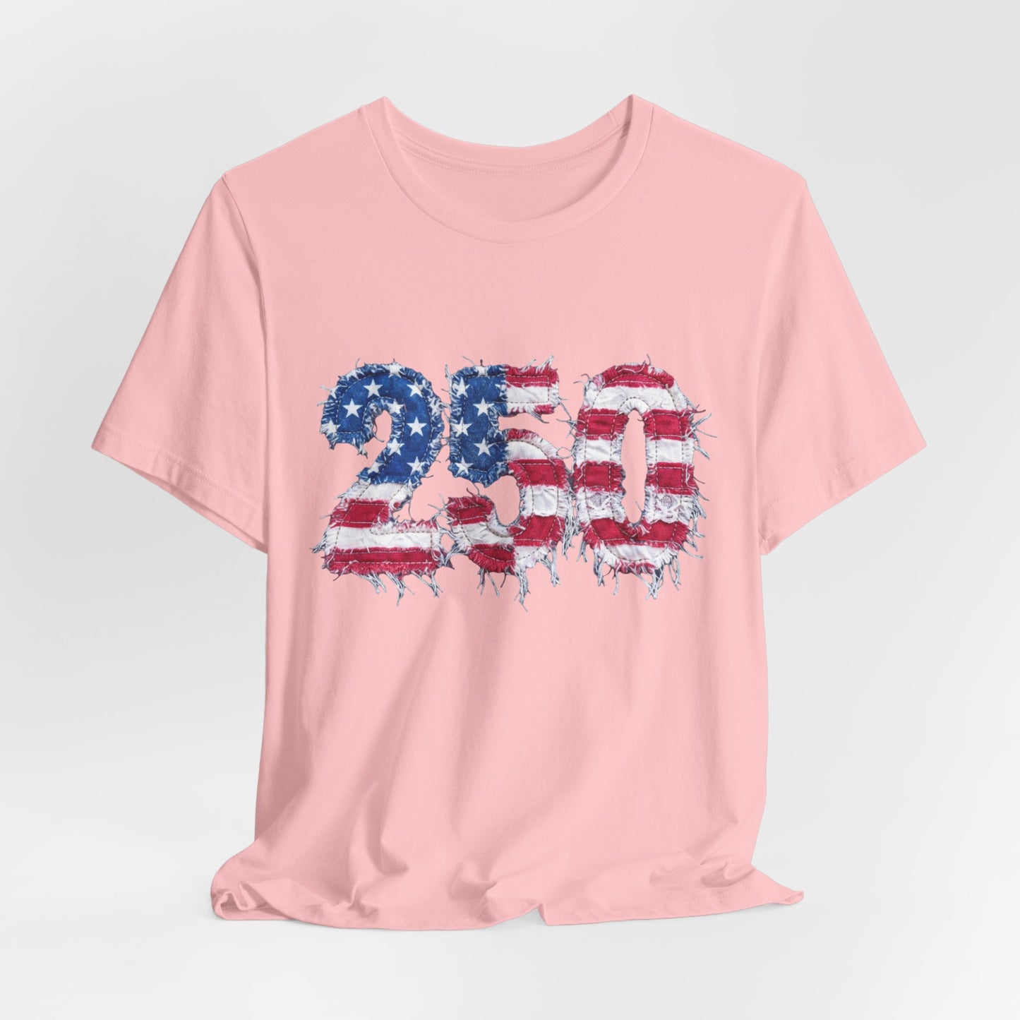 4th of July Frayed Patch Graphic Tee — Patriotic Independence Day T-Shirt