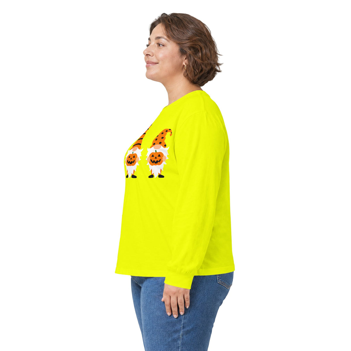 Halloween Pumpkin Gnomes Long Sleeve T-Shirts