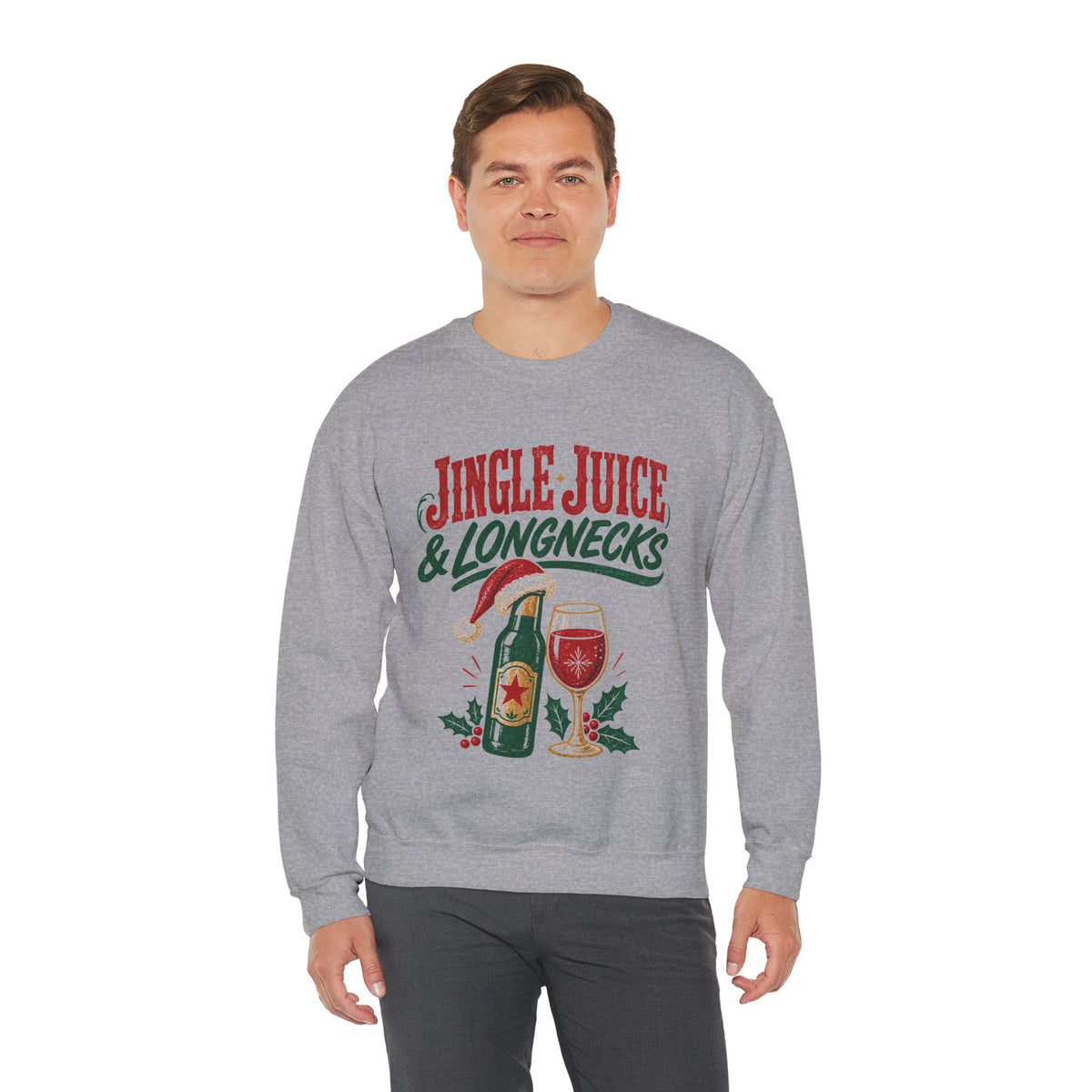 Jingle Juice & Longnecks Christmas Sweatshirt