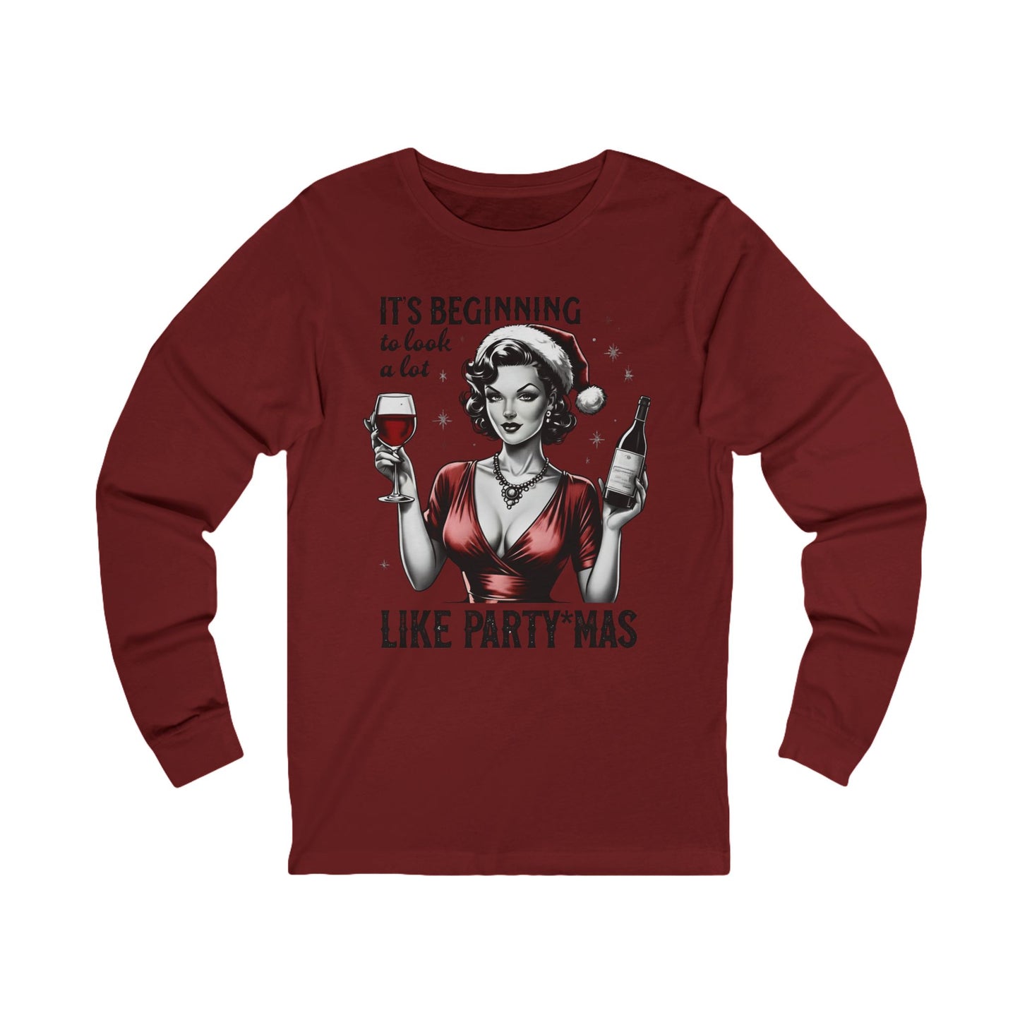 It's Beginning to Look a lot like PARTY*MAS Long Sleeve Christmas T-SHIRT