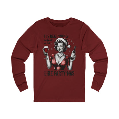 It's Beginning to Look a lot like PARTY*MAS Long Sleeve Christmas T-SHIRT
