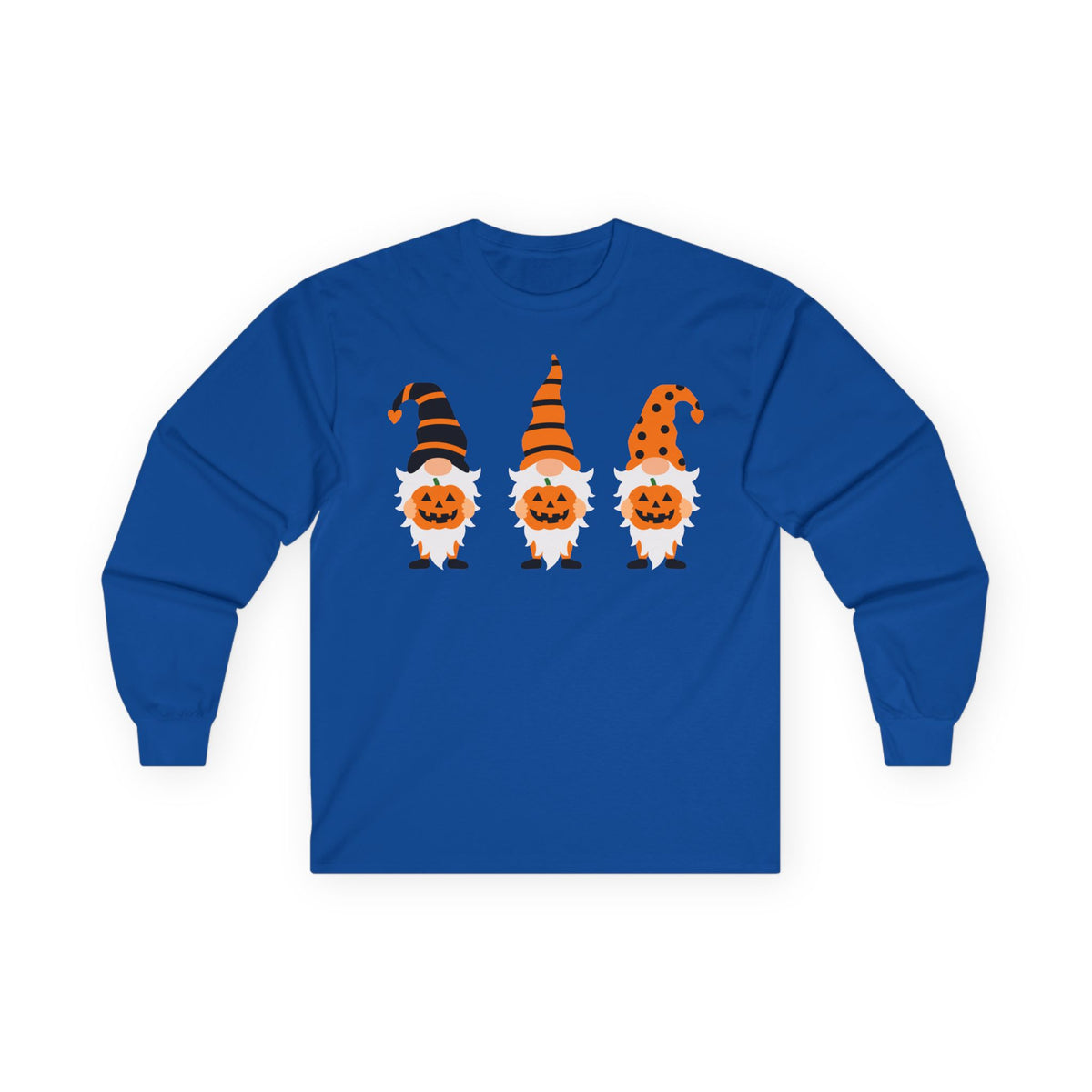 Halloween Pumpkin Gnomes Long Sleeve T-Shirts