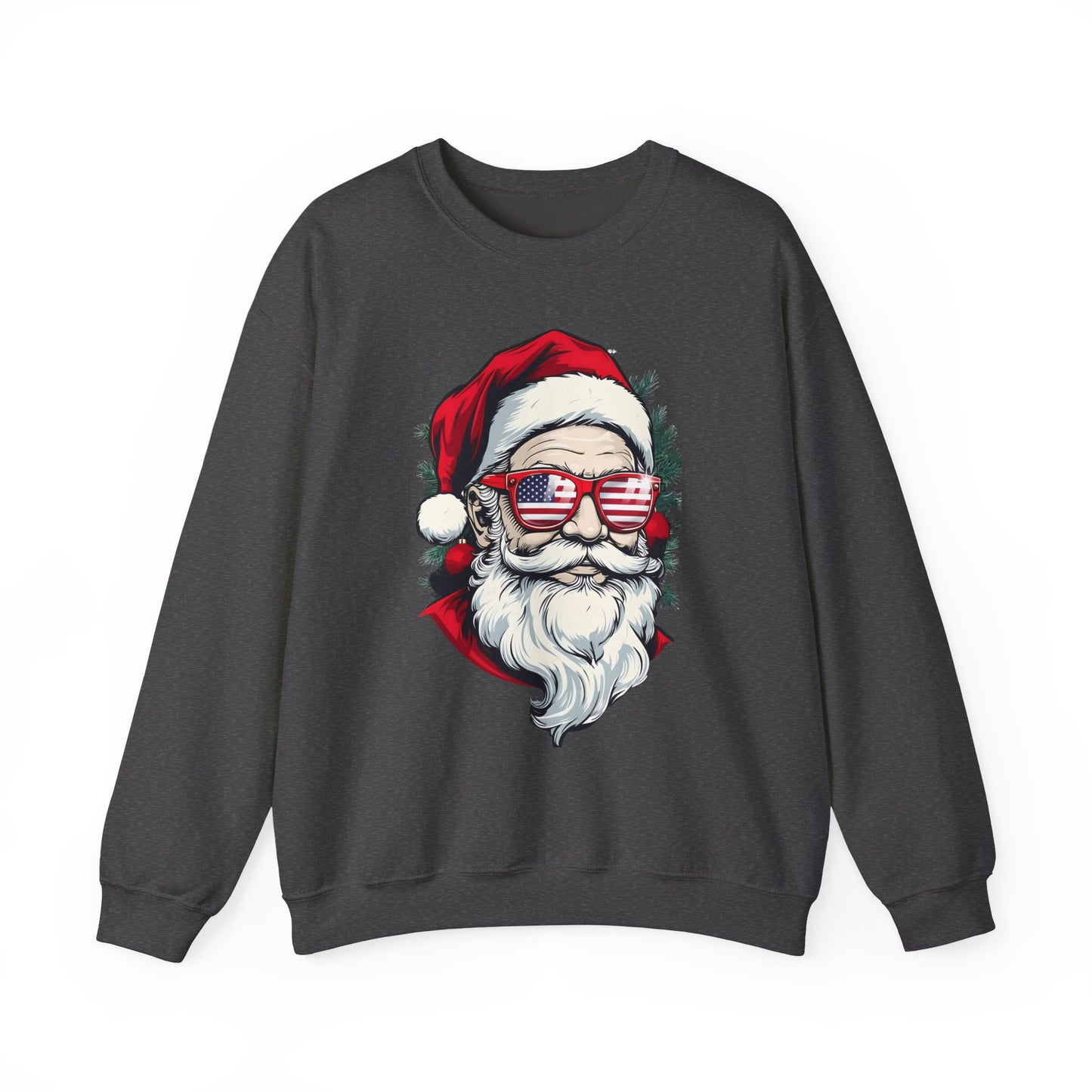 Christmas Santa Sweatshirt with USA Shades
