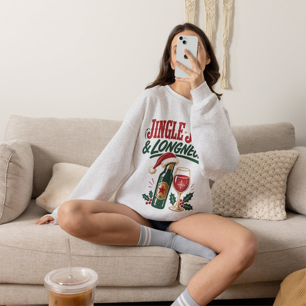 Jingle Juice & Longnecks Christmas Sweatshirt