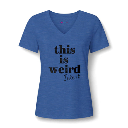 this is weird I like it V-Neck T-Shirt