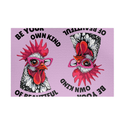 Be Your Own Kind of Beautiful Chicken Puzzle | Assorted Size Jigsaw Puzzles