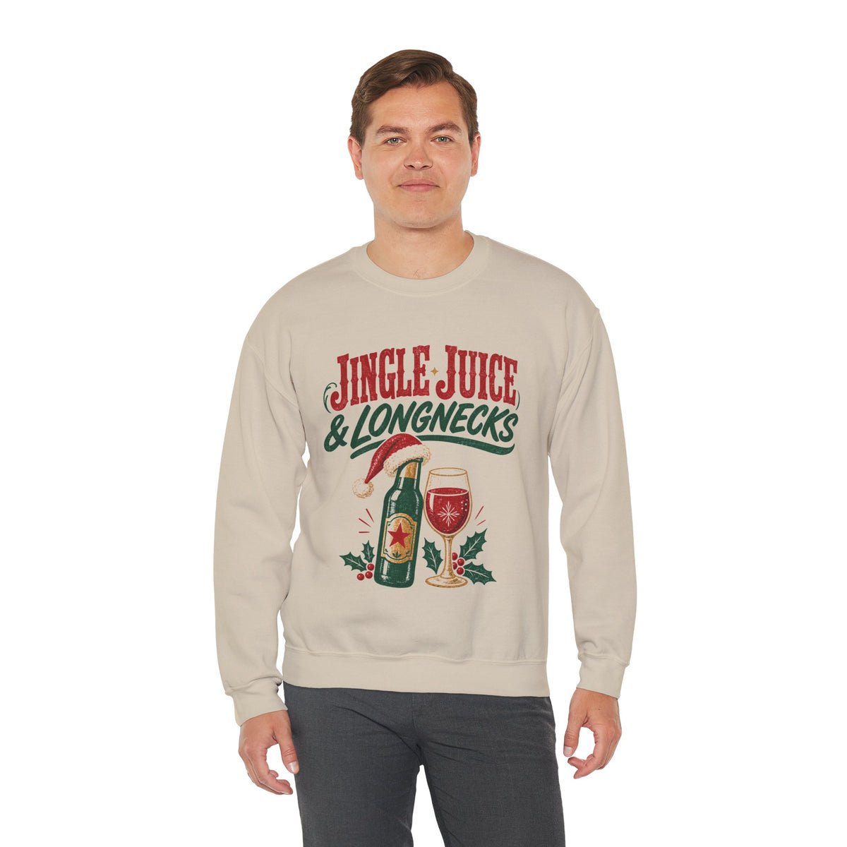 Jingle Juice & Longnecks Christmas Sweatshirt