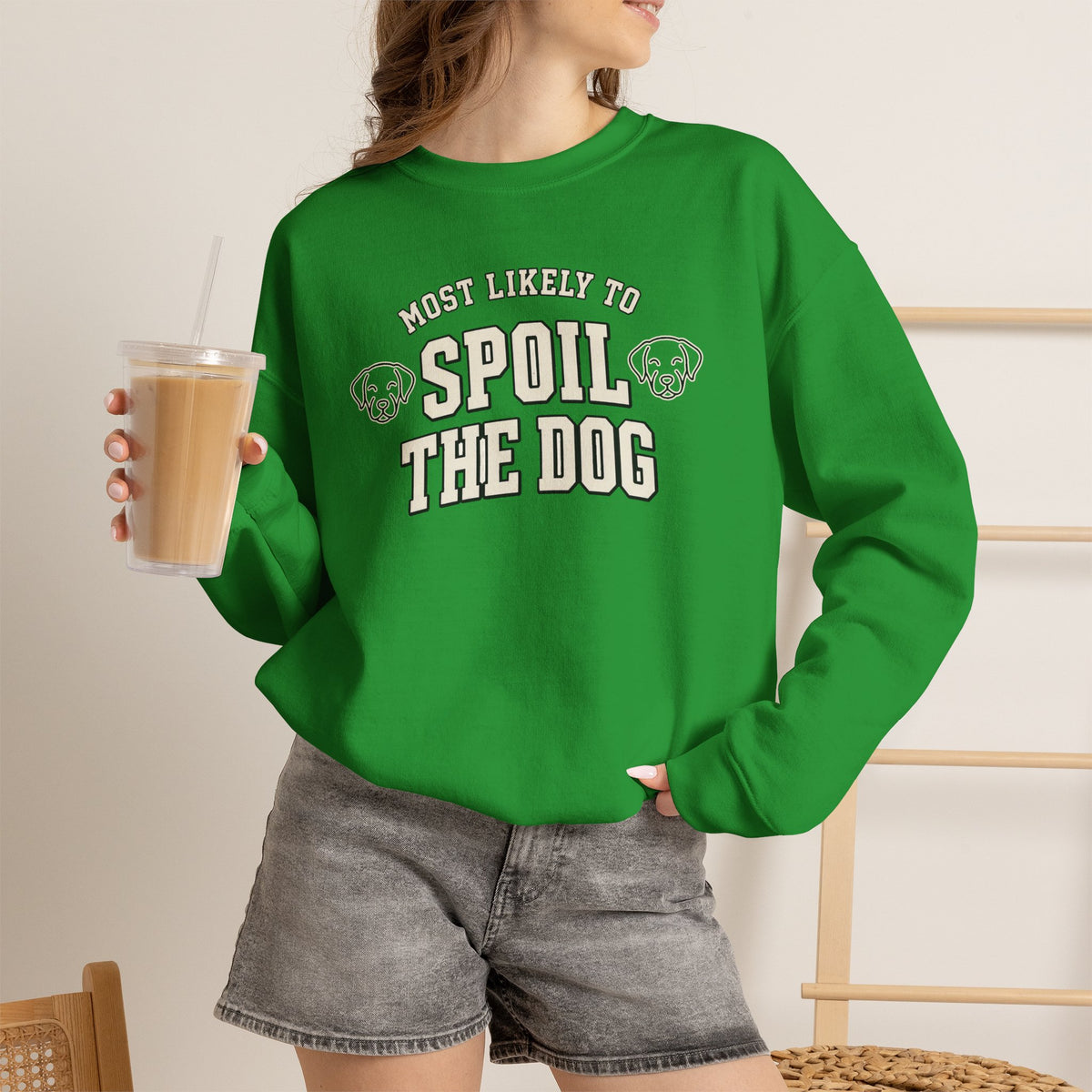 Most Likely To Spoil The Dog Sweatshirt - Funny Dog Mom Crewneck