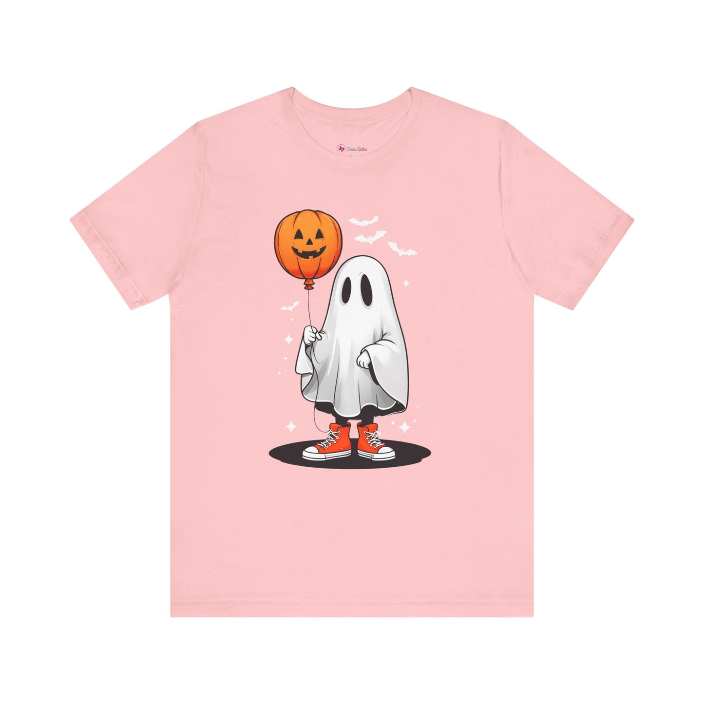 Ghost Tee with Orange Hightops and Pumpkin Balloon