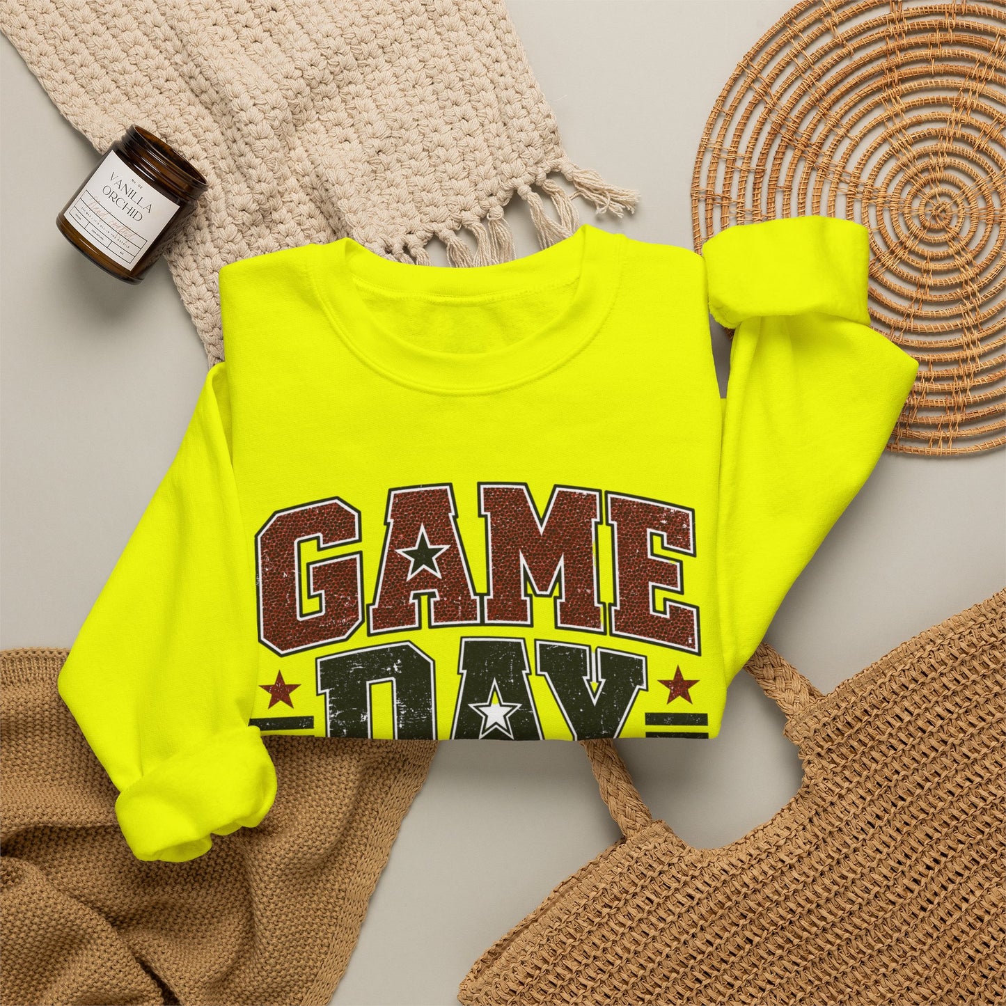 Game Day Mode Sweatshirt — Football Fan Crewneck