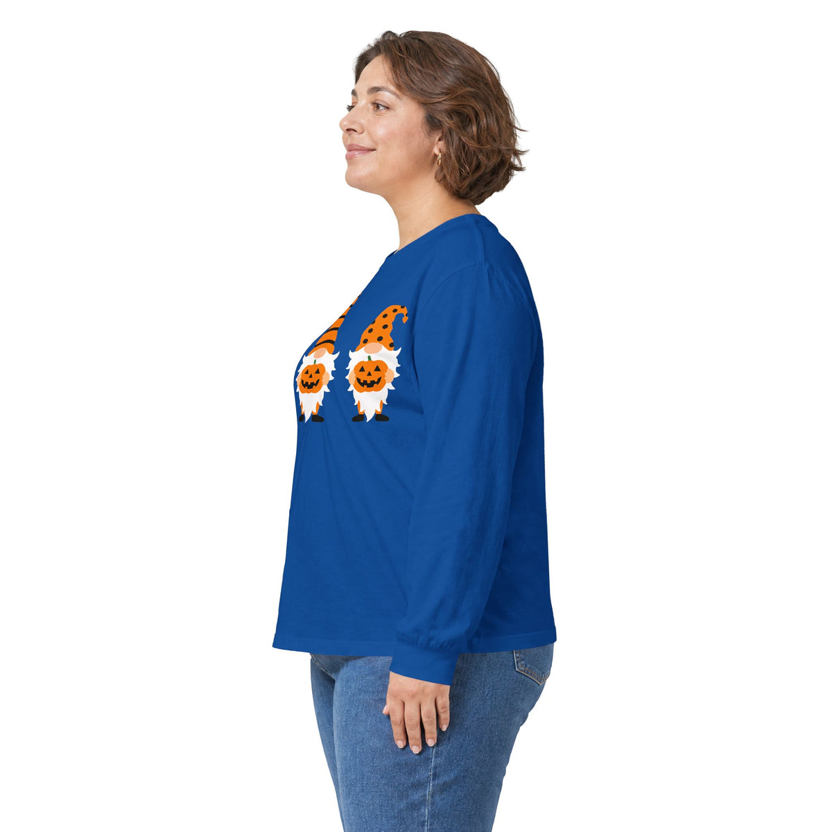Halloween Pumpkin Gnomes Long Sleeve T-Shirts